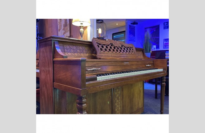 Baldwin Satin Mahogany Console Upright Piano, Used - All Inclusive Premium Package (SN:11103) - Image 4